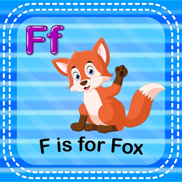 La letra f es para zorro