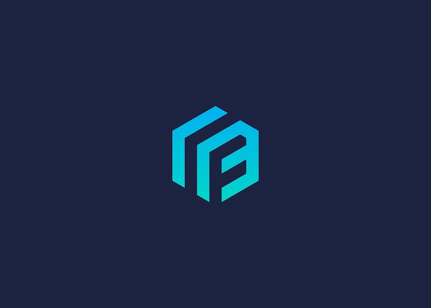 letra f con logotipo hexagonal diseño de icono inspiración de plantilla de diseño vectorial