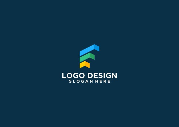 letra F logotipo nombre de la empresa