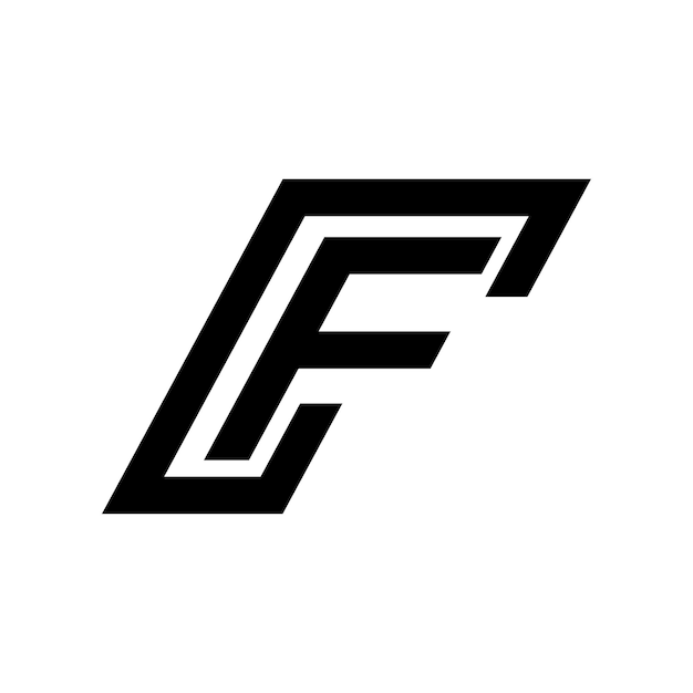 La letra F en negrita moderna, el logotipo y el icono, la colección de diseño de alta calidad, el flogoicon