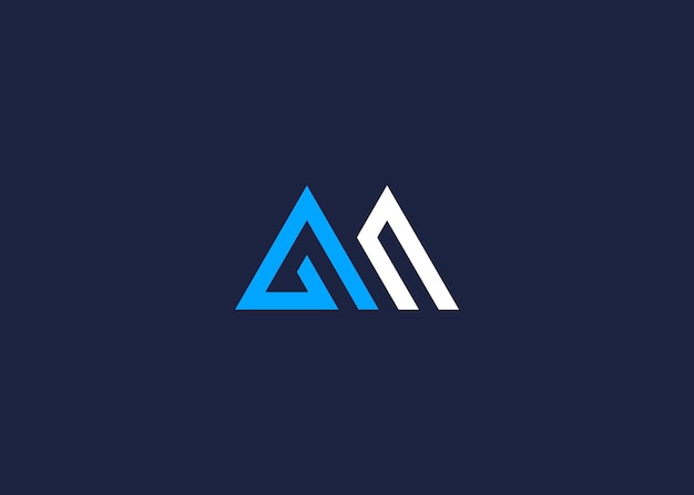 Letra g con diseño de icono de logotipo de montaña inspiración de plantilla de diseño vectorial