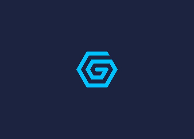 Vector letra g hexágono diseño de icono de diseño vectorial inspiración de plantilla de diseño