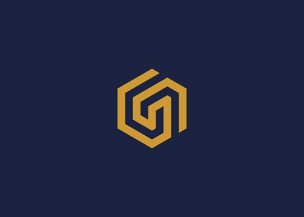 letra g con logotipo de hexágono diseño de icono modelo de diseño vectorial inspiración