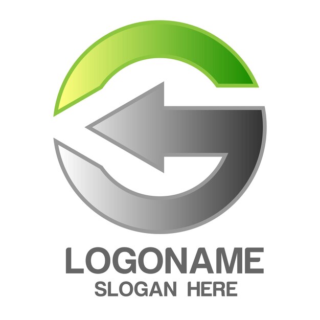 Letra G mínimo vector de diseño de logotipo profesional muy creativo