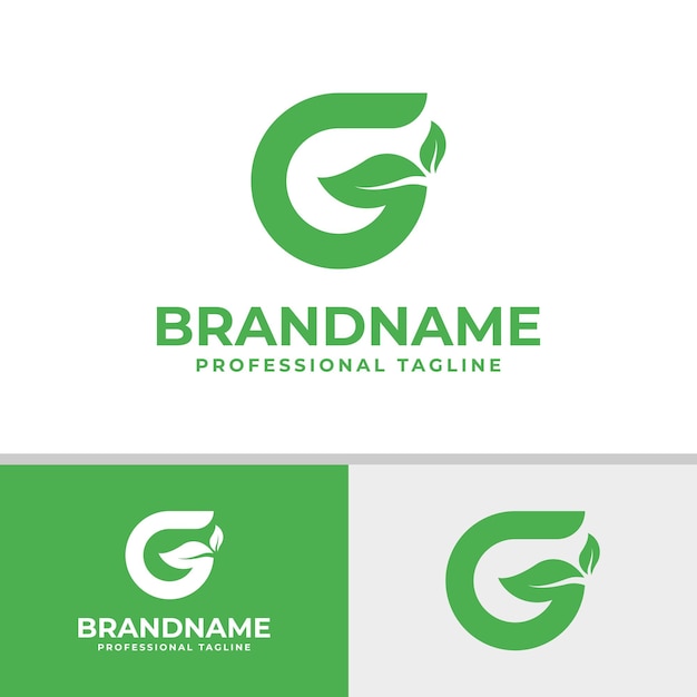 La letra G Naturaleza Logotipo adecuado para cualquier negocio relacionado con la Naturaleza con la inicial G