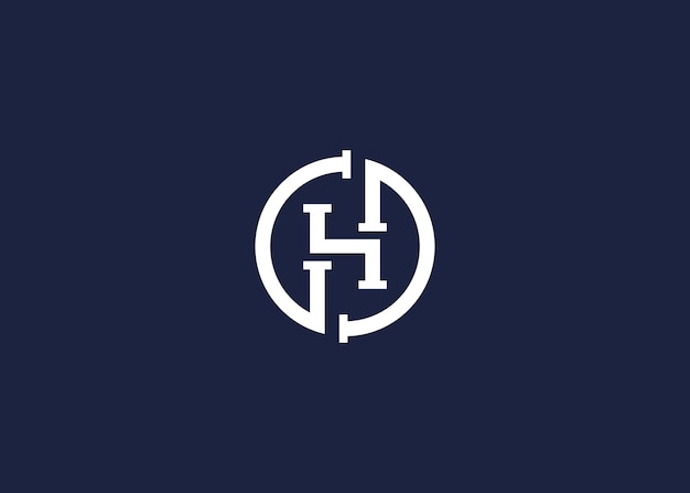 letra h con diseño de icono de logotipo de tubería inspiración de plantilla de diseño vectorial
