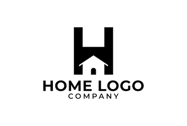 letra H Inicio logo diseño inspiración vector ilustración