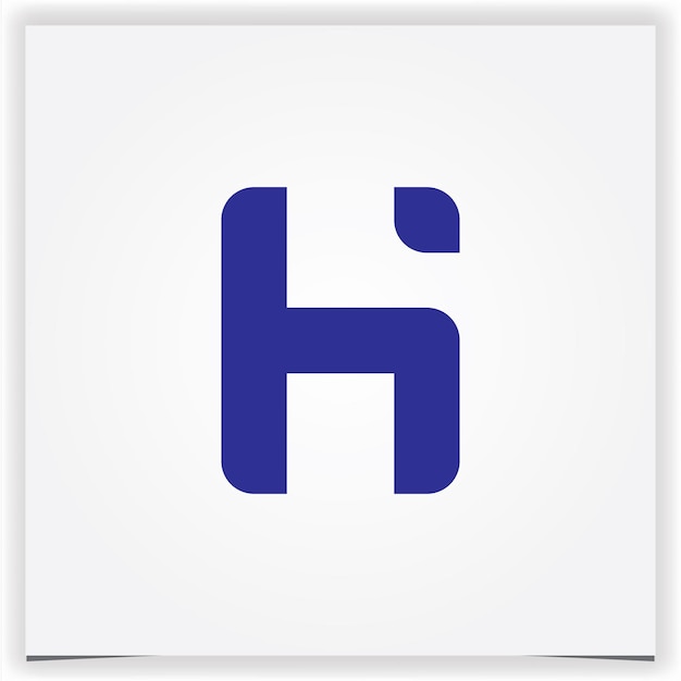 Letra h o hola logo premium elegante plantilla vector eps 10