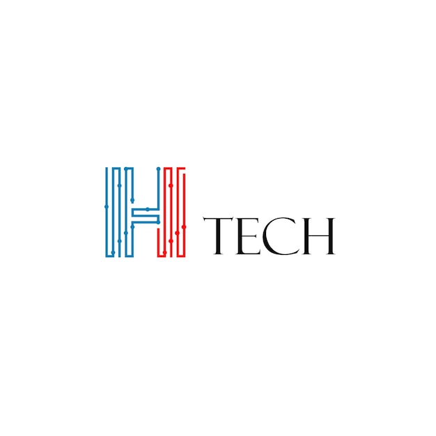 Letra h technology logo