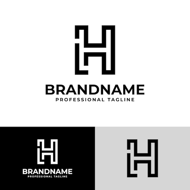 Letra HL Logotipo moderno adecuado para empresas con iniciales HL o LH