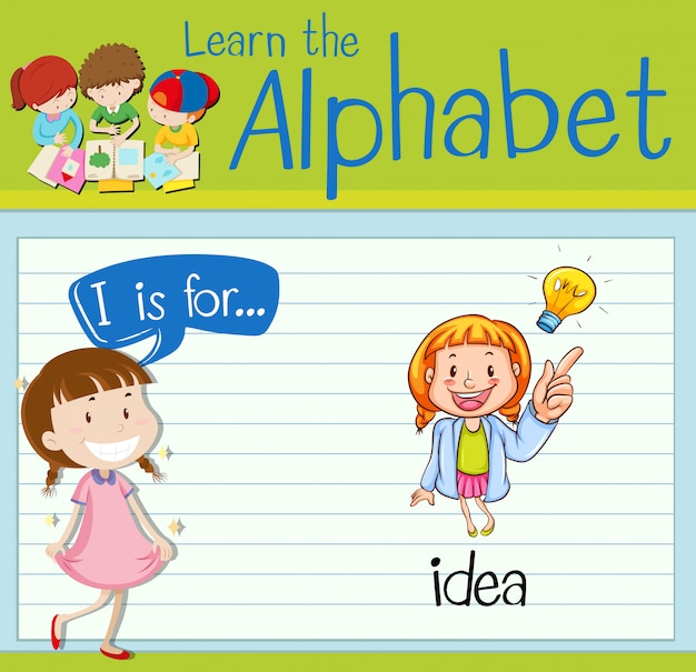 La letra I de Flashcard es para la idea