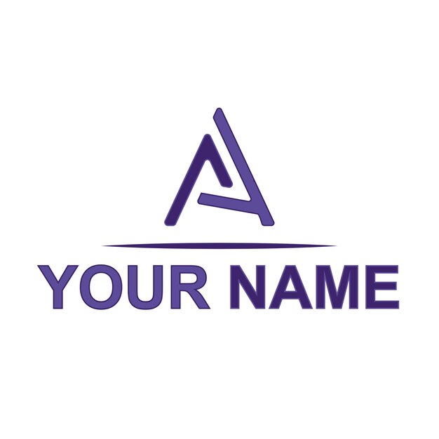 Letra de identidad vectorial del logotipo Diseño del logotipo