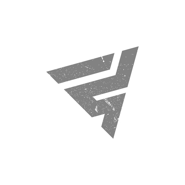 Letra inicial abstracta s y un logotipo en color gris aislado en fondo blanco