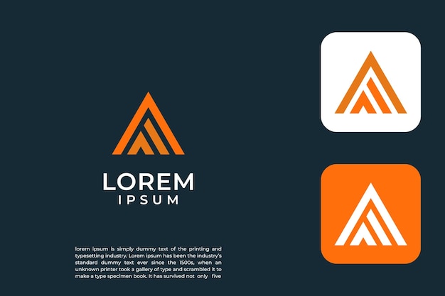 letra inicial AF elemento de plantilla de diseño del logotipo