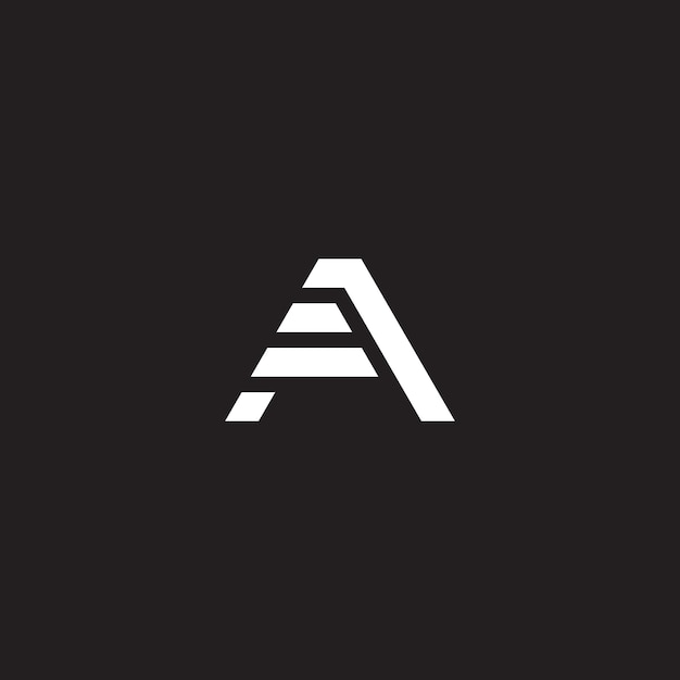 Letra inicial AF FA monograma moderno y diseño de logotipo elegante logotipo premium sobre fondo de lujo
