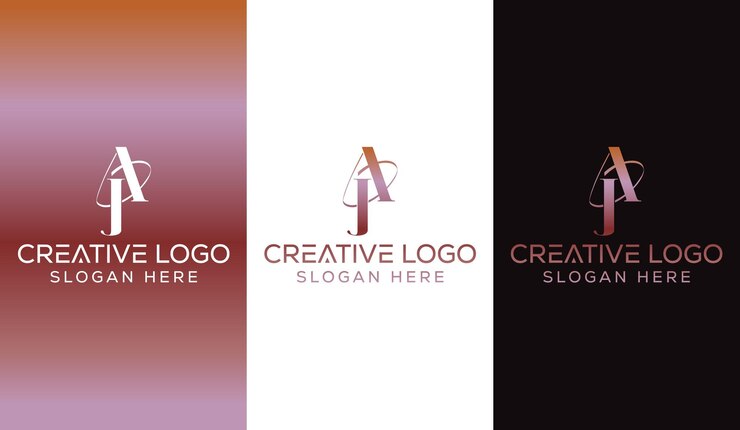 Vector letra inicial aj logo diseño monograma creativo moderno signo símbolo icono