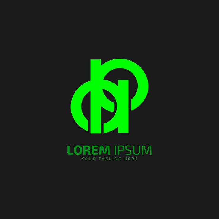 Vector letra inicial ap o pa mínimo resumen y logotipo icono lineal