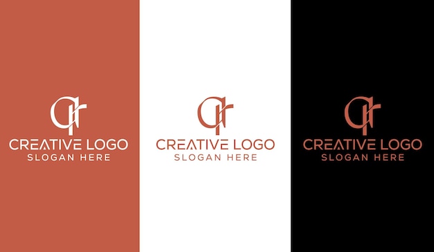 Letra inicial AR Diseño de logotipo Icono de símbolo moderno creativo
