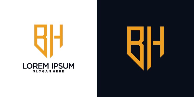 Vector letra inicial b del diseño del logotipo del monograma combinada con elemento de escudo y concepto creativo