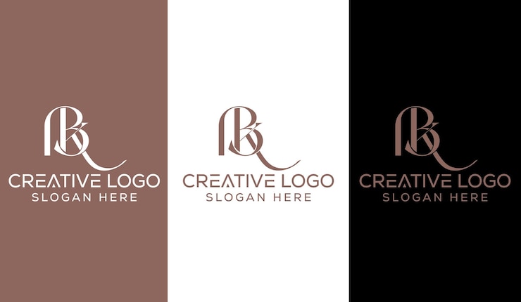 Vector letra inicial bk diseño de logotipo monograma creativo moderno signo símbolo icono
