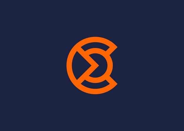 la letra inicial c el diseño del icono del logotipo la plantilla de diseño vectorial la inspiración