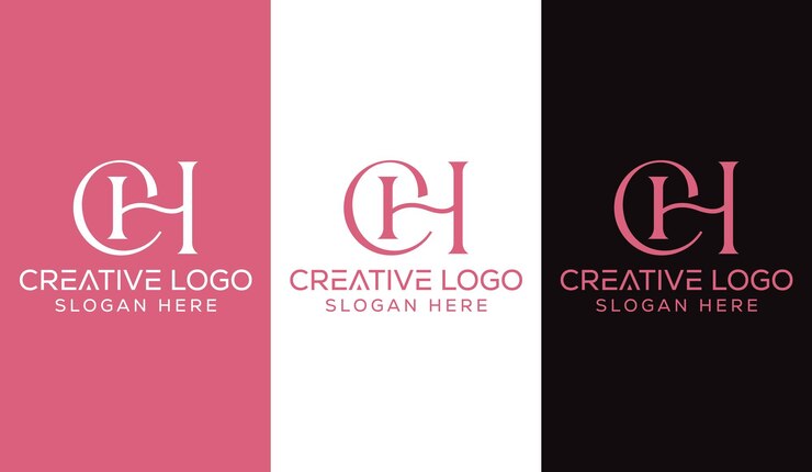 Vector letra inicial ch logo diseño monograma creativo moderno signo símbolo icono