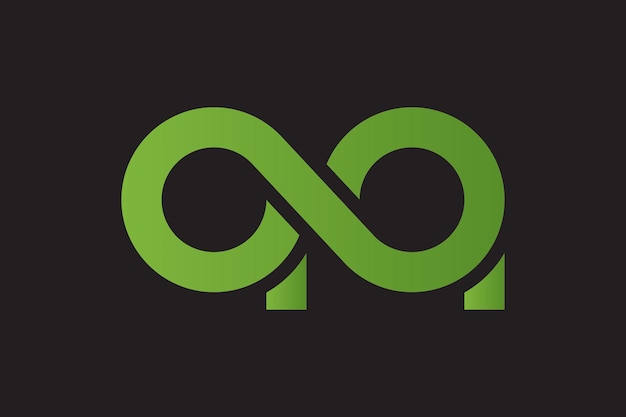 Letra inicial a un currículum vinculado logotipo en minúsculas logotipo creativo y avanzado infinity