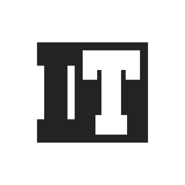 Letra inicial Diseño del logotipo de IT plantilla Logotipo de IT