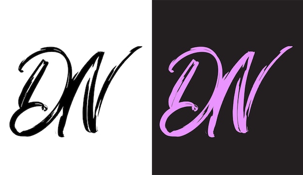 Letra inicial DW logo diseño creativo moderno símbolo icono monograma
