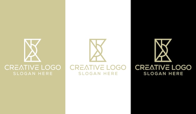 Letra inicial E Diseño de logotipo Monograma Signo moderno creativo Símbolo Icono