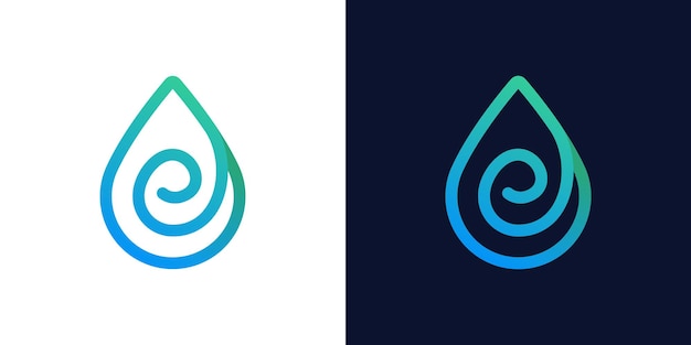 La letra inicial e plantilla de diseño del logotipo con vector de diseño gráfico de aceite de agua