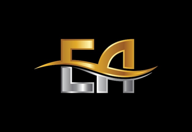 Letra inicial EA Logo Design Vector gráfico símbolo del alfabeto para identidad empresarial corporativa