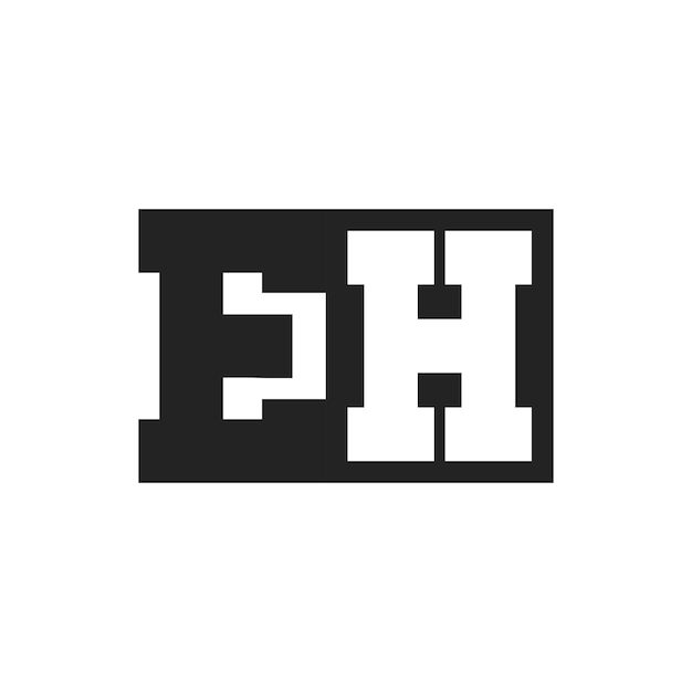 La letra inicial EH El diseño del logotipo La plantilla EH El logotipo