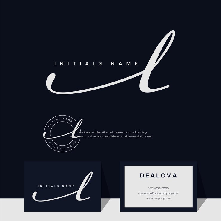 Vector letra inicial elegante simple letra l en color dorado