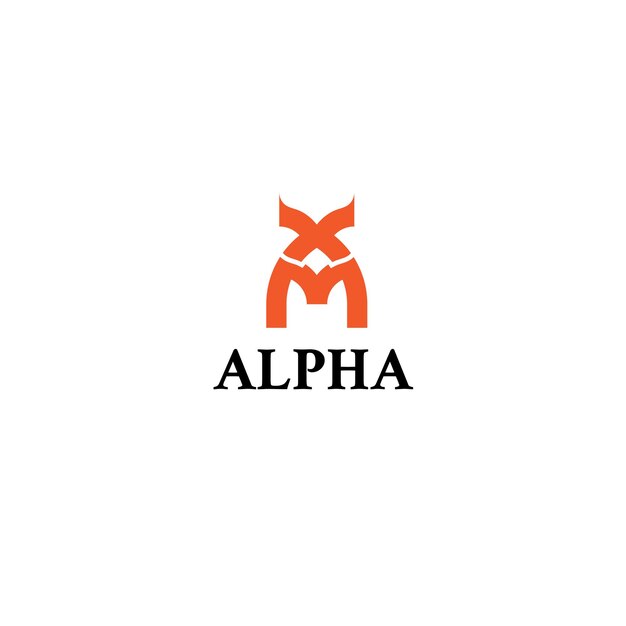 Letra inicial un formato vectorial sencillo de plantilla de logotipo