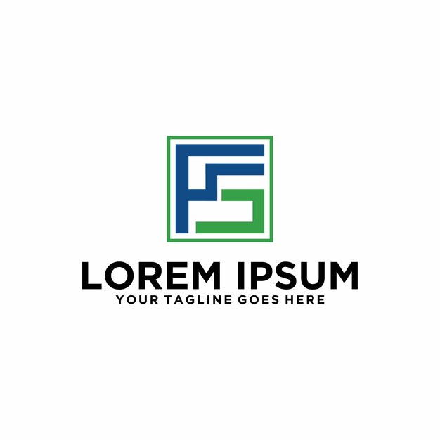 La letra inicial FS es la idea del logotipo