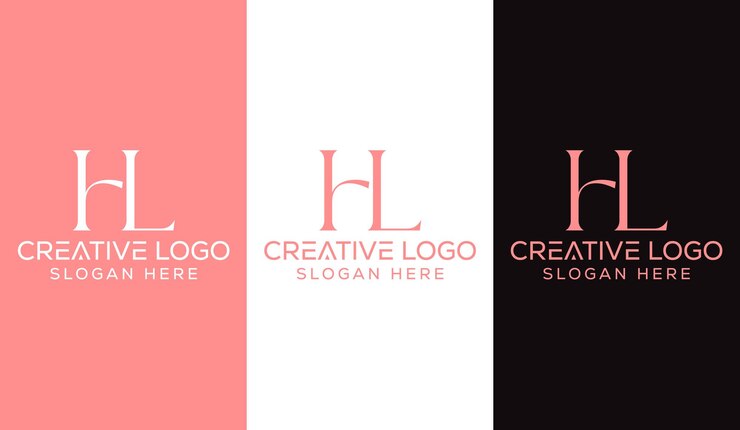 Vector letra inicial hl diseño de logotipo monograma creativo moderno signo símbolo icono