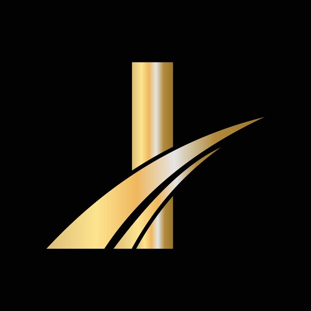 Letra inicial I Diseño de logotipo Símbolo Letra I Plantilla de signo de logotipo