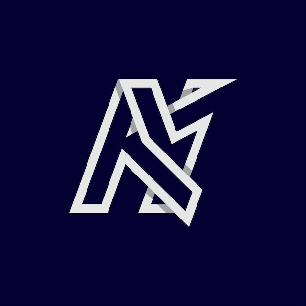 La letra inicial KY o el logotipo YK Monograma La letra K del logotipo con la combinación de Y plantilla de diseño del logotipo