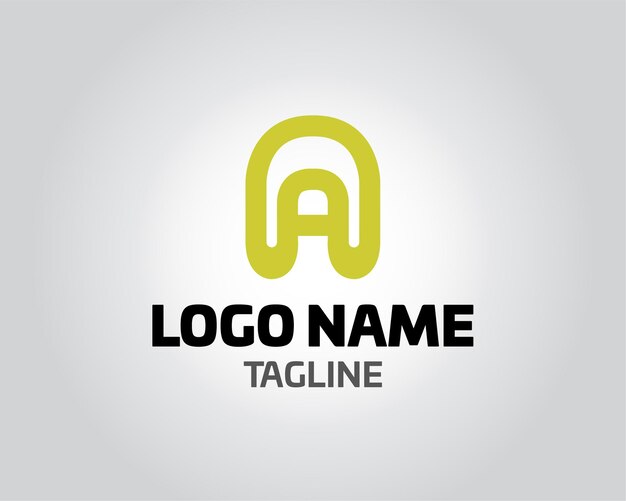 Letra inicial A logo vector diseño plantilla alfabeto abstracto A logo vector Logo con las iniciales A Letra A logo icono diseño plantilla elementossimple y limpio inicial A logo