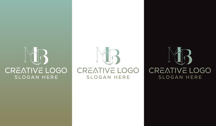 Vector letra inicial mb diseño de logotipo monograma signo moderno creativo símbolo icono