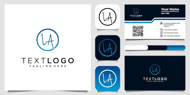Vector letra inicial moderna l y un icono de logotipo y diseño de tarjeta de visita