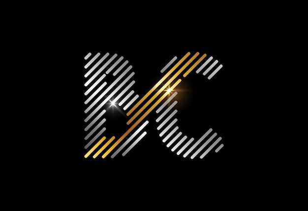 Vector letra inicial del monograma bc diseño de logotipo gráfico vectorial símbolo del alfabeto para empresas corporativas