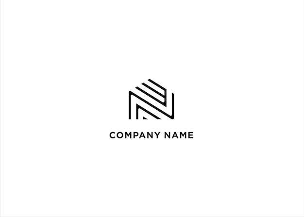 Letra inicial NE Diseño de logotipo Monograma Creativo Moderno Signo Símbolo Icono
