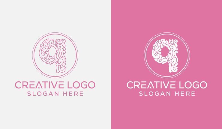 Vector letra inicial q diseño de logotipo monograma signo moderno creativo símbolo icono
