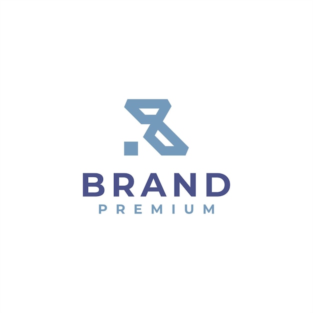letra inicial r diseño de logotipo de lujo premium para indumentaria aplicación de lujo bienes raíces móviles