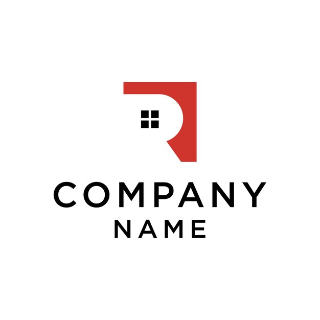 Letra inicial R logotipo de inicio nombre de la empresa diseño de monograma para el logotipo de empresa y negocio