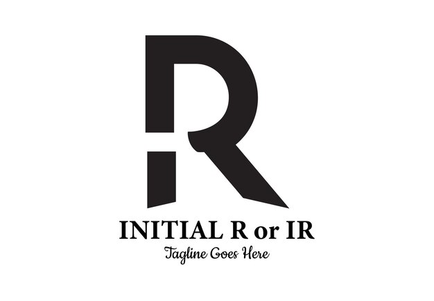 La letra inicial R o el logotipo IR