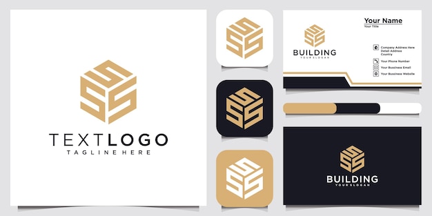 Letra inicial S Plantilla de diseño de logotipo Idea de concepto de logotipo y tarjeta de visita