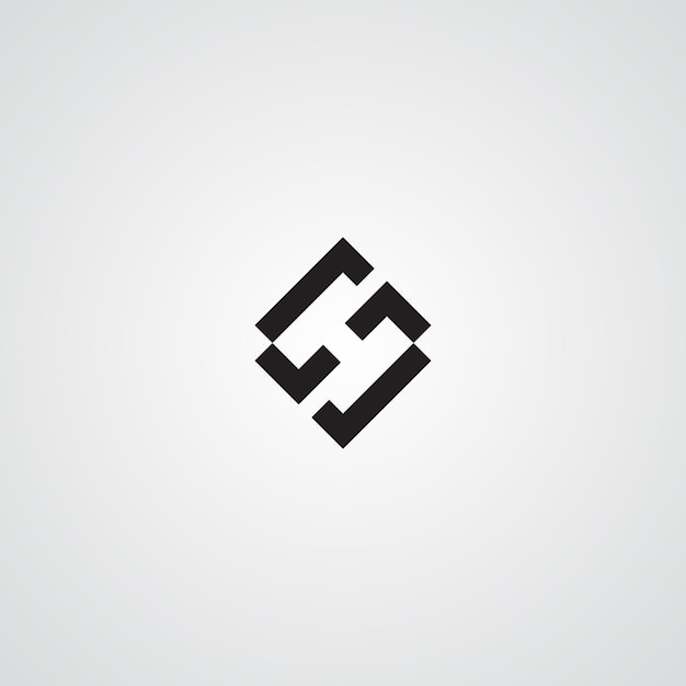 Letra inicial SH HS monograma moderno y diseño de logotipo elegante logotipo premium sobre fondo de lujo